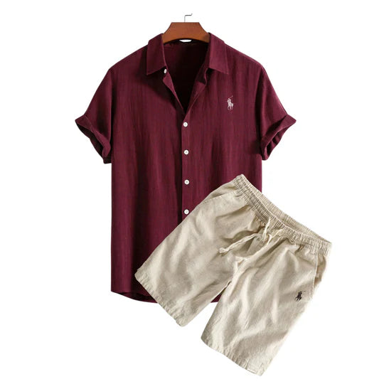 RL™ ENSEMBLE CHEMISE ET SHORT EN LIN