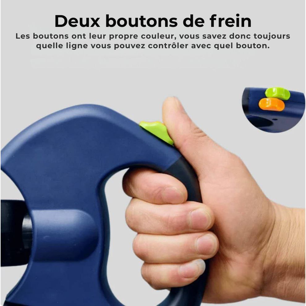 DuoLeash™ – Laisse pour chien 2 en 1 avec lumière