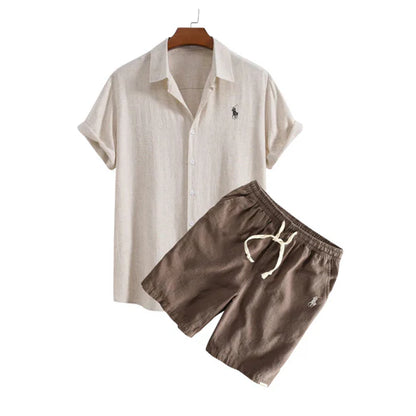 RL™ ENSEMBLE CHEMISE ET SHORT EN LIN