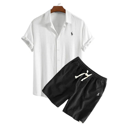 RL™ ENSEMBLE CHEMISE ET SHORT EN LIN