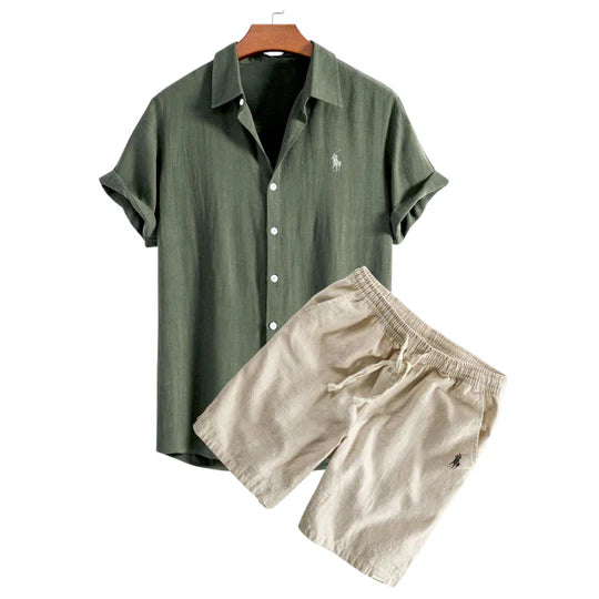 RL™ ENSEMBLE CHEMISE ET SHORT EN LIN