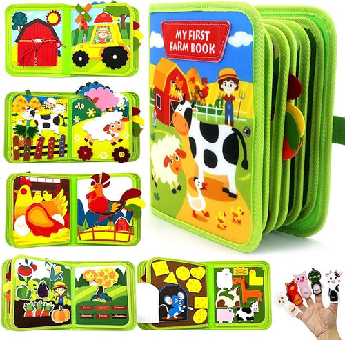 FarmFun™ – Livre d'histoire pédagogique Montessori sur la ferme