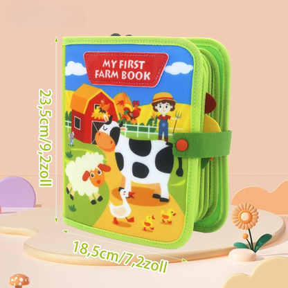 FarmFun™ – Livre d'histoire pédagogique Montessori sur la ferme
