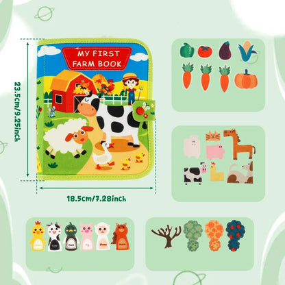 FarmFun™ – Livre d'histoire pédagogique Montessori sur la ferme